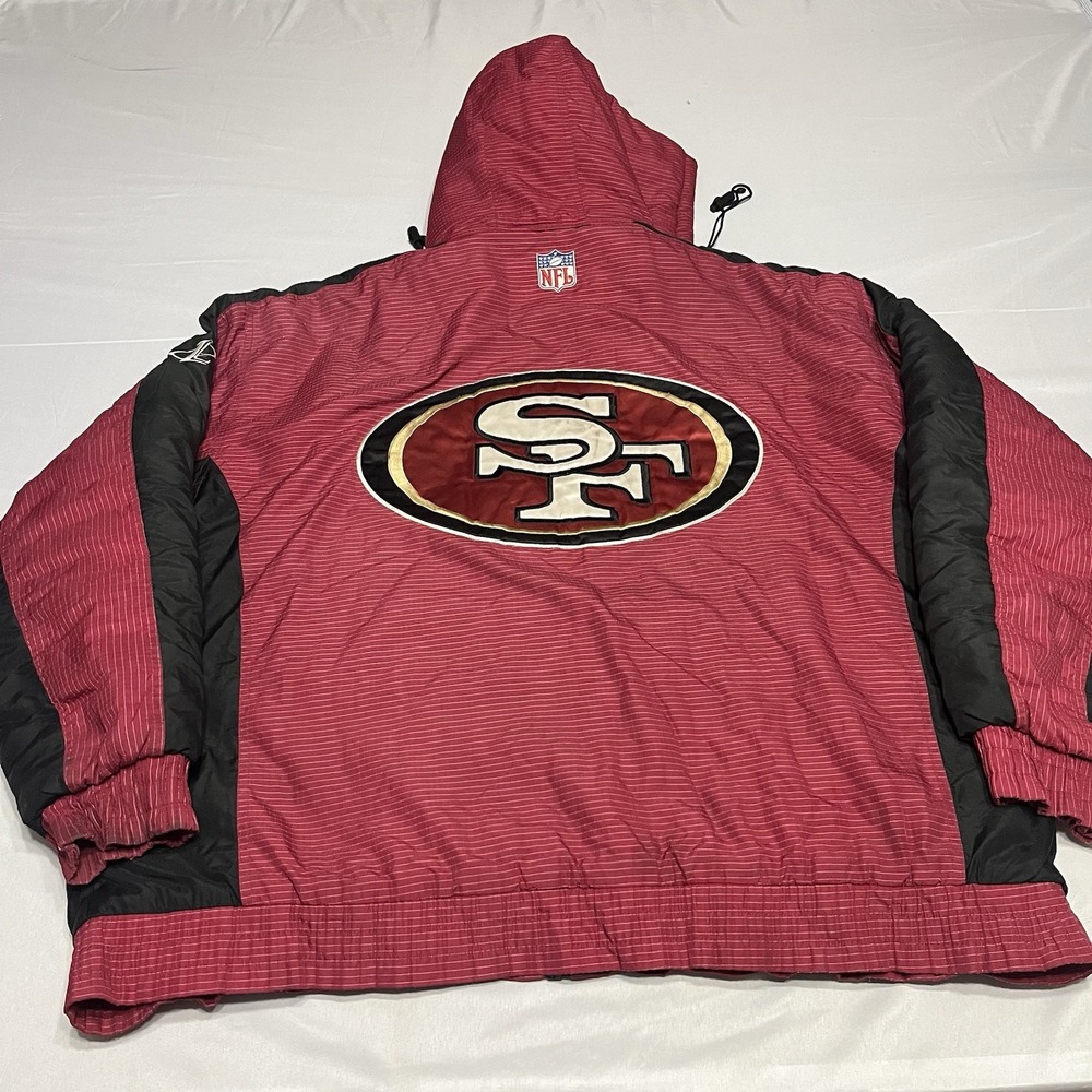 Vintage Logo Athletic San Francisco 49ers Men's Pro Line Puffer Jacket Sz 2XL